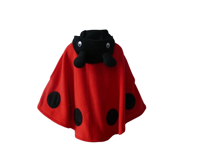 lady bug halloween carnival costume cape for toddlers
