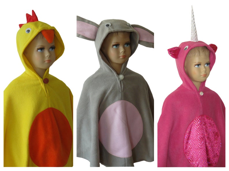 elephant blue halloween carnival costume cape for toddlers