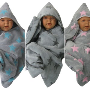 star fleece baby wrap sleeping bag sleepsack swaddle footmuff soft fleece image 4