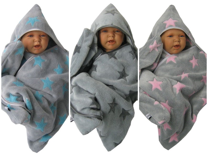 star fleece baby wrap sleeping bag sleepsack swaddle footmuff soft fleece image 4