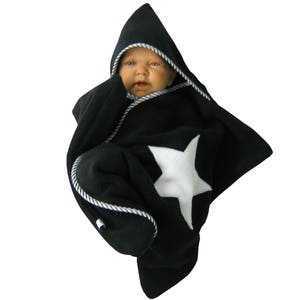 star fleece baby wrap sleeping bag sleepsack swaddle footmuff image 1