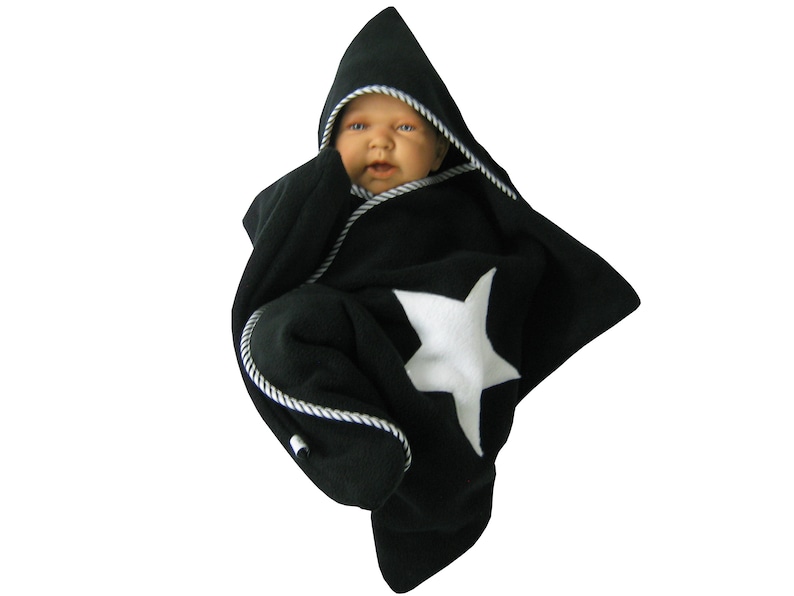 star fleece baby wrap sleeping bag sleepsack swaddle footmuff image 1