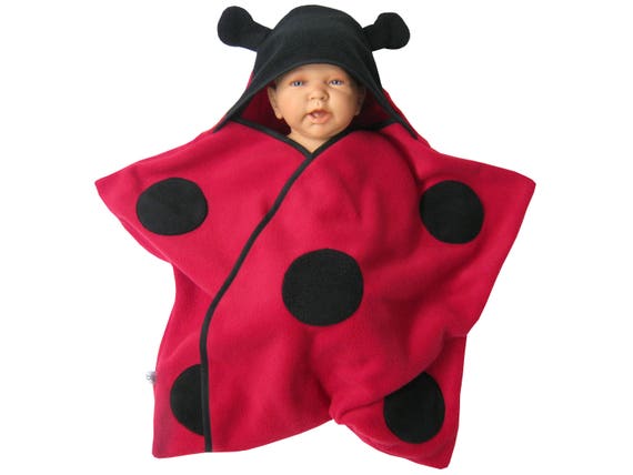 Star Fleece Baby Wrap Sleeping Bag Sleepsack Swaddle Footmuff Halloween Carnival Lady Bug Etsy Canada