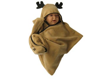 star fleece baby wrap sleeping bag sleepsack swaddle footmuff  halloween carnival elk