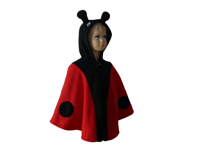 lady bug halloween carnival costume cape for toddlers