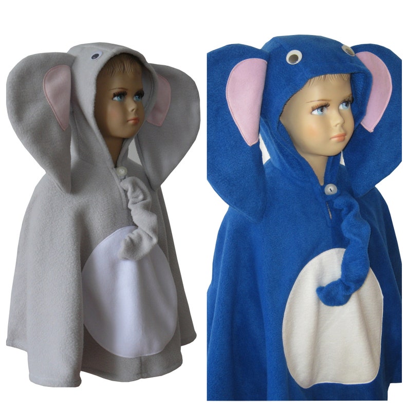 elephant blue halloween carnival costume cape for toddlers
