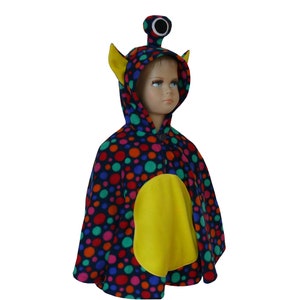 alien monster halloween fasching kostüm cape poncho für kleinkinder Bild 3
