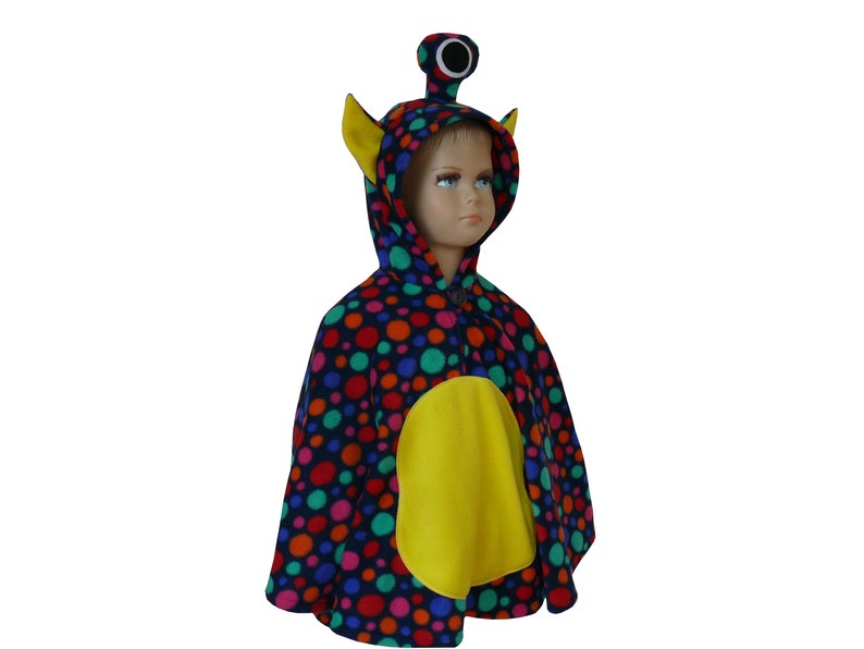 alien monster halloween fasching kostüm cape poncho für kleinkinder Bild 3