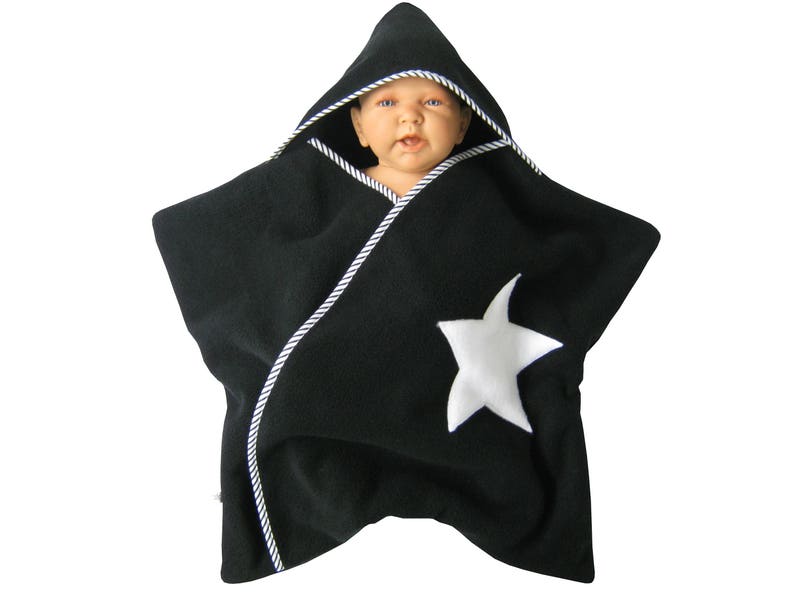 star fleece baby wrap sleeping bag sleepsack swaddle footmuff image 2