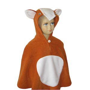 fox halloween carnival costume cape for toddlers