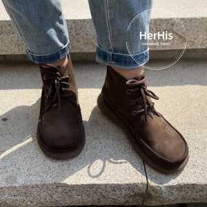 Handgemaakte vrouwen leren strikschoenen, enkellaarsjes, Oxford damesschoenen, retro leren schoenen, schoenen met brede neus, casual schoenen, korte laarzen, laarsjes