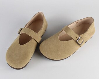 Handmade Women Flat Leather Shoes,Comfortable Oxford Shoes, Soft Leather Shoes, Casual Shoes, Slip-ons