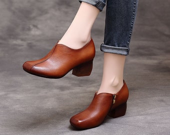 real leather shoes womens