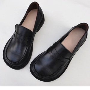 Handmade Women Loafers Shoes,Flat Leather Shoes,Comfortable Oxford Shoes, Soft Leather Shoes, Casual Shoes, Slip Ons, Loafers