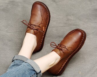 womens leather casual shoes