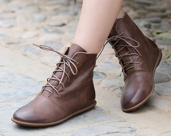 womens leather shoe boots