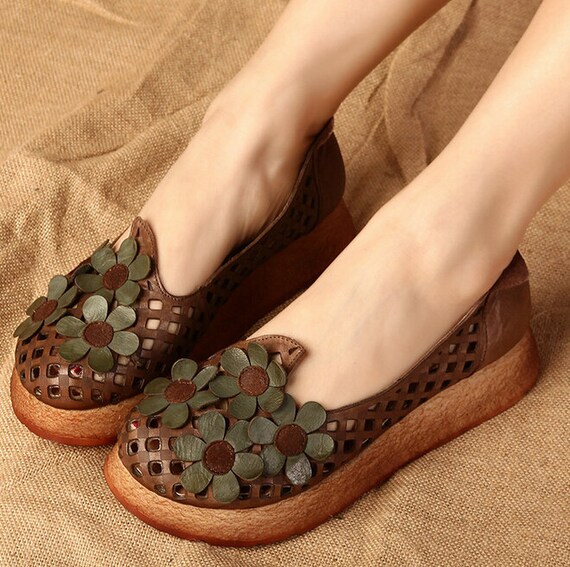 female hand made sandals