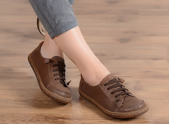 womens leather oxford shoes