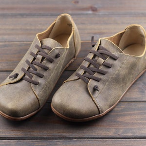 Handmade Men's Shoes,Oxford men Shoes, Flat Shoes, Retro Leather Shoes, Casual Shoes