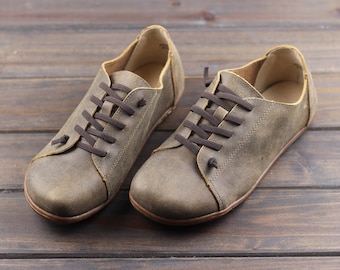Leather shoes casual clearance mens