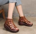 Handmade High Platform Sandals, Woven Leather Sandals,Oxford Retro Women platform, 