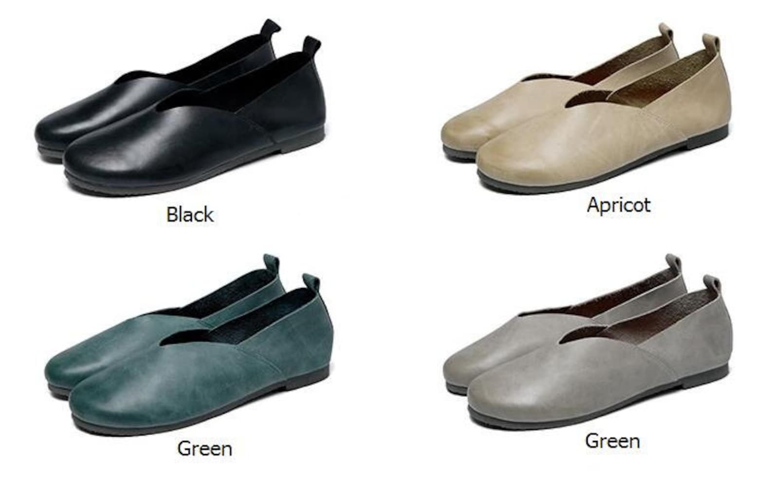 4 colors! handmade soft shoes,oxford women shoes, flat shoes, retro leather shoes, slip-ons, loafers, ballet shoes