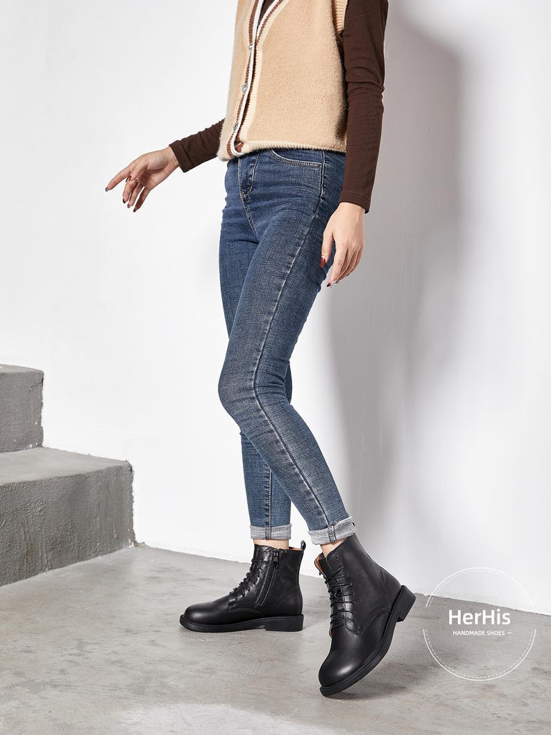 Handmade Women Leather Boots,oxford Women Flat Shoes, Casual Shoes