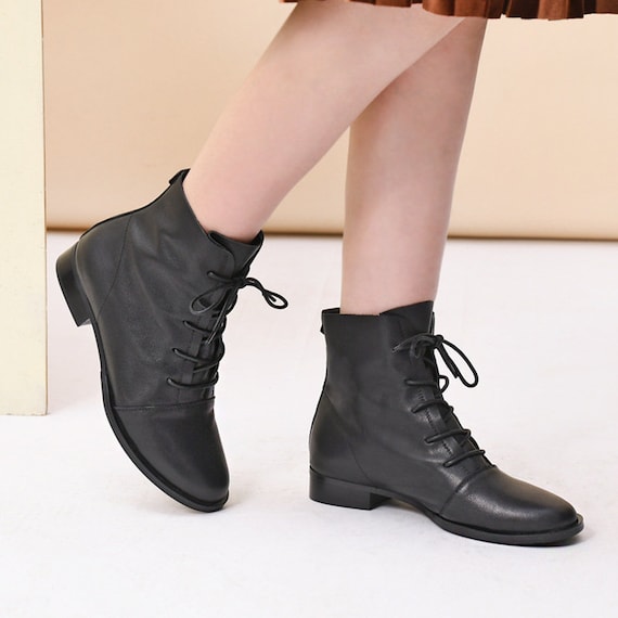 Women's Ankle Boots, Flat Ankle Boots