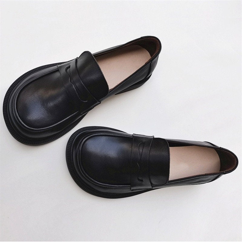 Handmade Women Loafers Shoesflat Leather Shoescomfortable - Etsy Canada