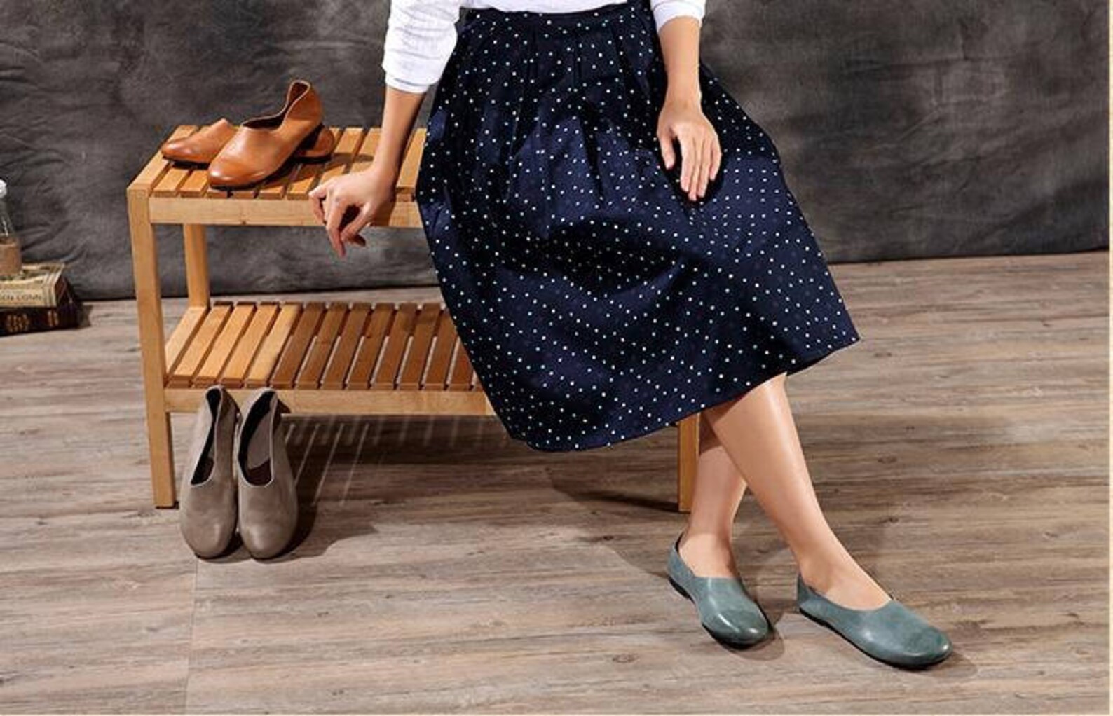 handmade blue soft shoes,oxford women shoes, flat shoes, retro leather shoes, slip-ons, loafers, ballet shoes handmade blue soft shoes,oxford women shoes, flat shoes, retro leather shoes, slip-ons, loafers, ballet shoes