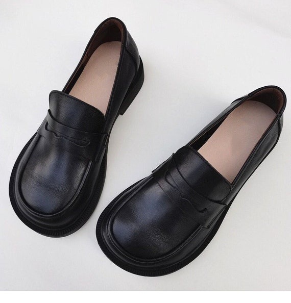 Handmade Women Loafers Shoesflat Leather Shoescomfortable | Etsy