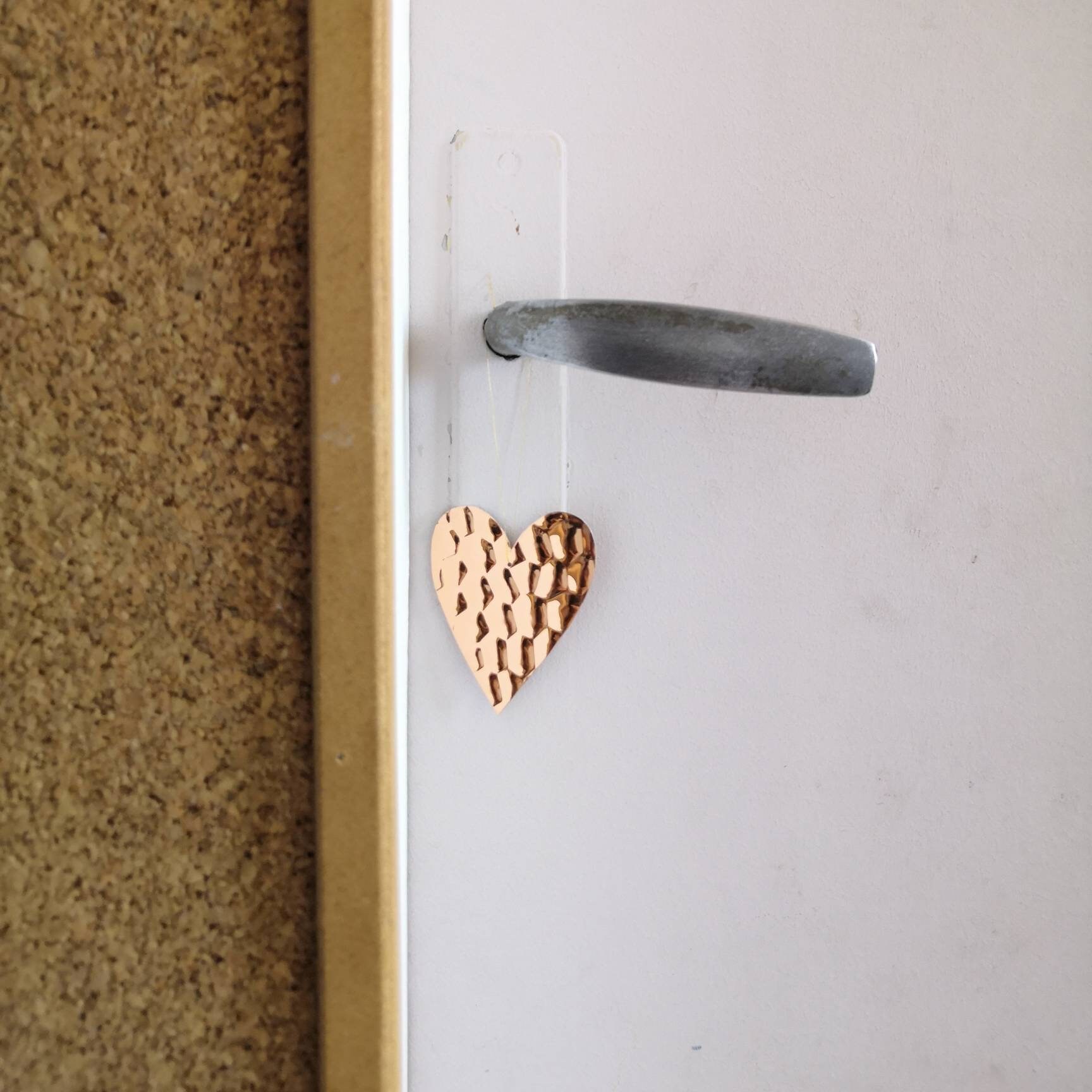 Mini Lune, Étoile, Cœur, Nuage ou Goutte Cuivrés Argentés - à Suspendre en Décoration Murale