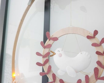 Decorative mobile, "birds" collection