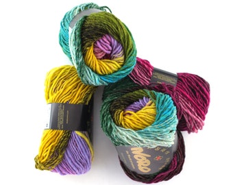 Noro Kureyon Color 471, Worsted Weight 100% Wool Knitting Yarn, super color