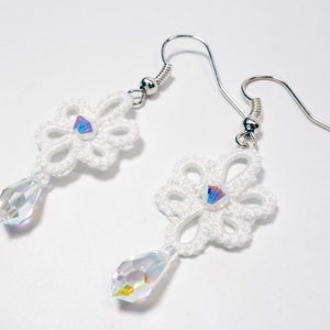 Icy drops, frivolous ear dangling and crystal drop, light weight