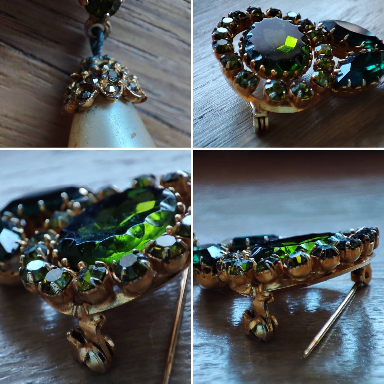 David GRAU RARE Vintage DAG Brooch 1940-1950-1960 Flower