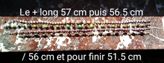 Collier Vintage Verre De Murano Torsadé - Métal Doré Laiton - Fermoir à Vis - Occasion