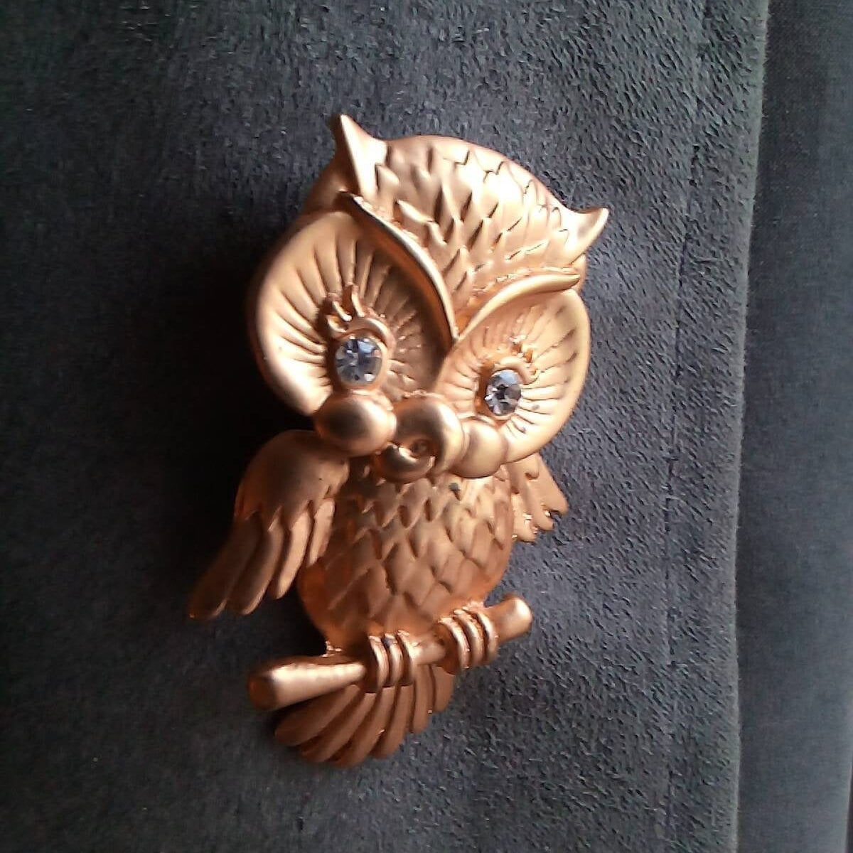 FOTABPYTI Broche Chouette, Chouette Broche Belle Mode Vintage élégante réaliste pour Les Mariages pour Les Vacances pour Les fêtes(Argent Ancien