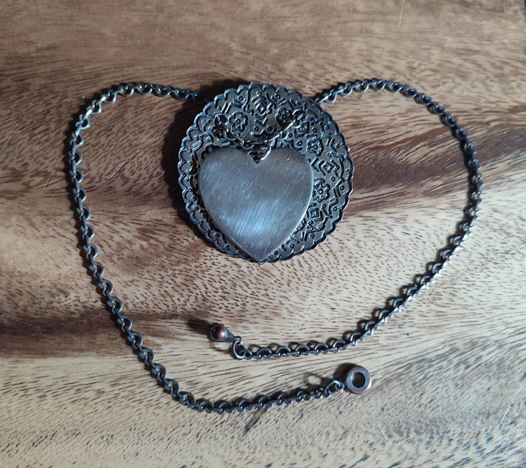 Collier Vintage Ras Du Cou Signé Philippe Audibert - Années 80 - Pendenteif Fleur Doré - Occasion