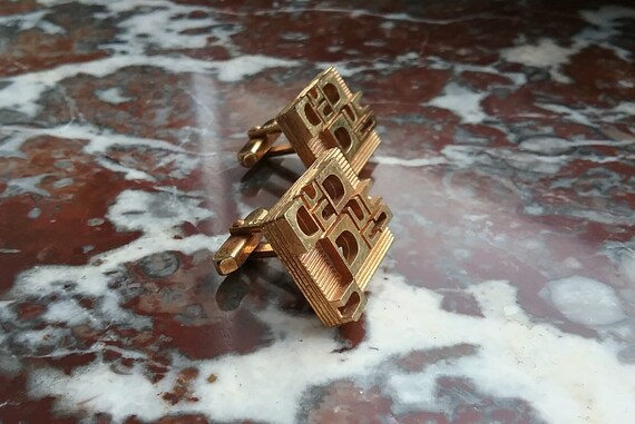 1960-70 FA Cufflinks Retro look incredible openwo… - image 7