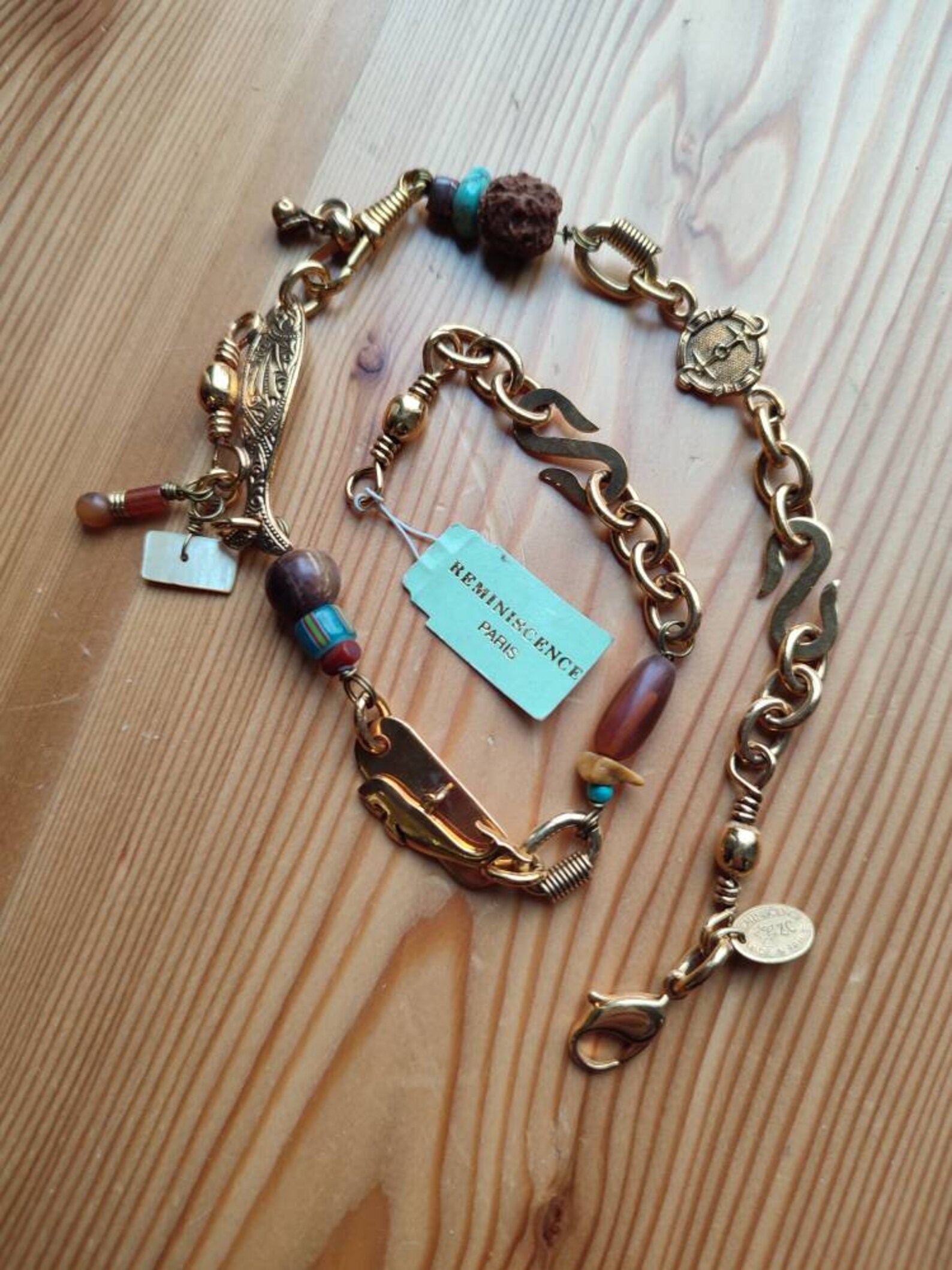 Collier Vintage Zoé Coste - Made In France Années 80 - Signé Créateur - Bijou Collector