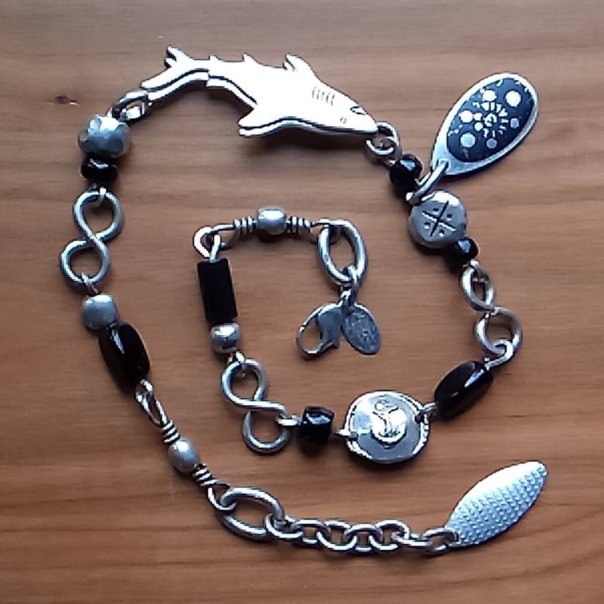 Collier Vintage Zoé Coste – Années 80, Fait En France, Pendentif Créateur Signé !
