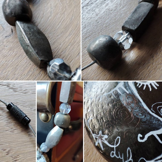 Pendentif Vintage En Métal Peint – Style Ancien En Bronze – Occasion Porté