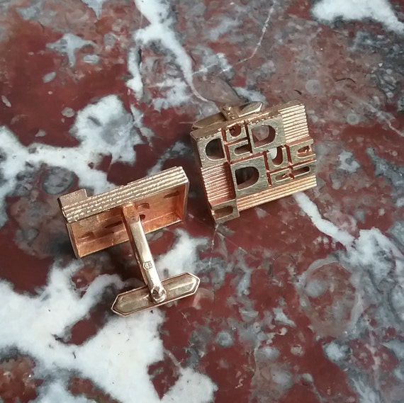1960-70 FA Cufflinks Retro look incredible openwo… - image 8