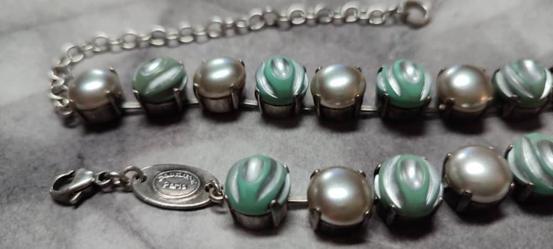 Collier Vintage BABYLONE PARIS - Bijou Ancien Occasion