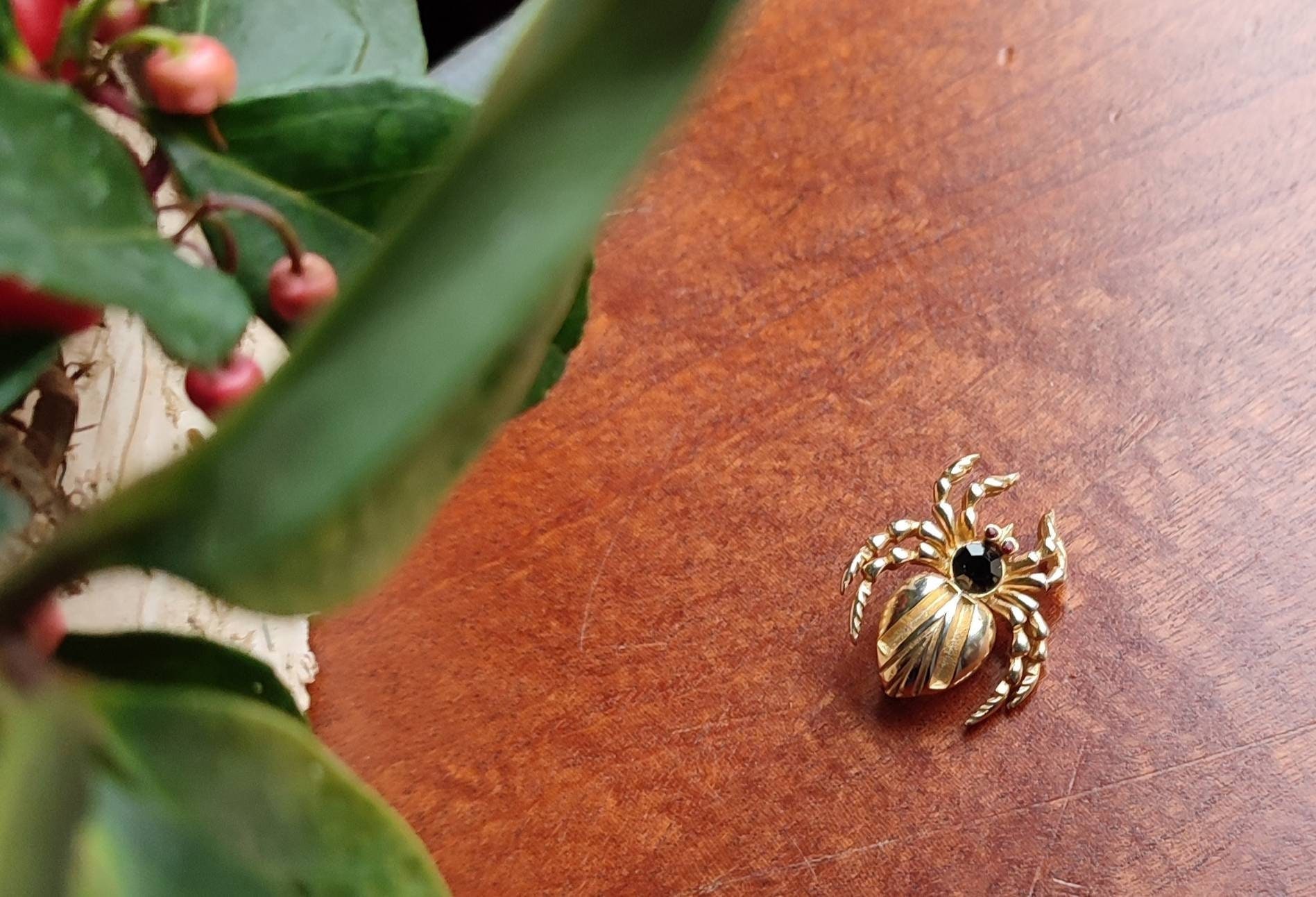 Broche Araignée Vintage En Métal - Clip Insecte 2x2 Pouces, Alliage, Neuf Avec étiquettes