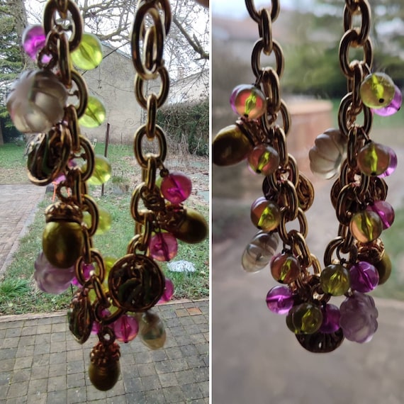 Collier Créateur Vintage Jacky De G - Bijou Fantaisie - Occasion