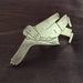 Broche Rhinocéros Vintage En étain Doré Signée Ferraggioli – Pièce De Collection Rare