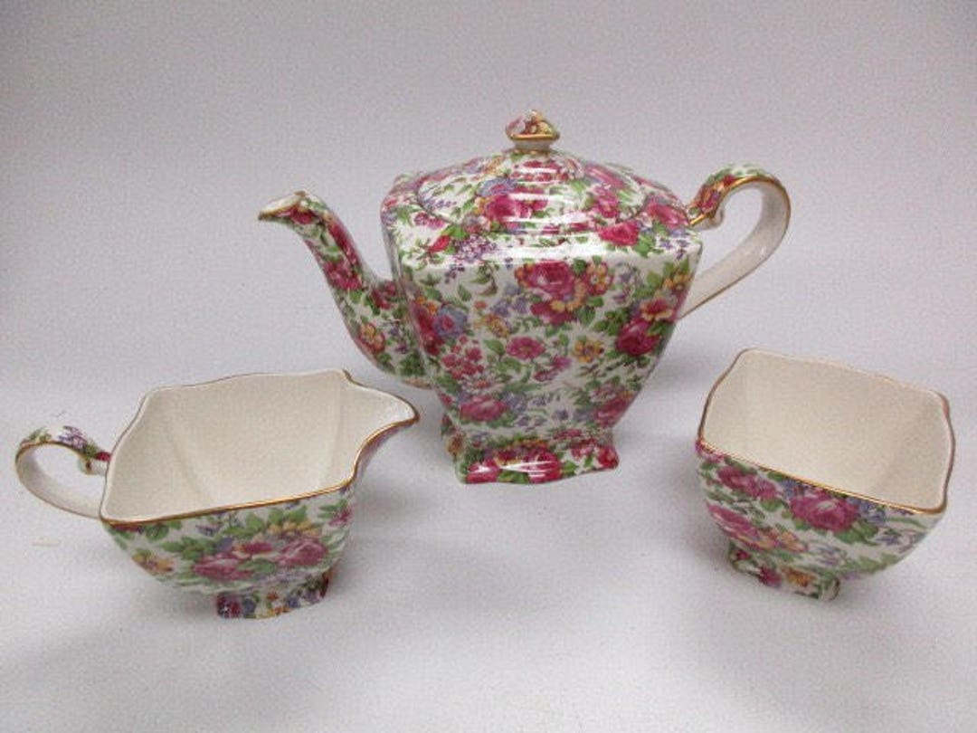 Royal Winton Summertime 3pc Tea Set Etsy
