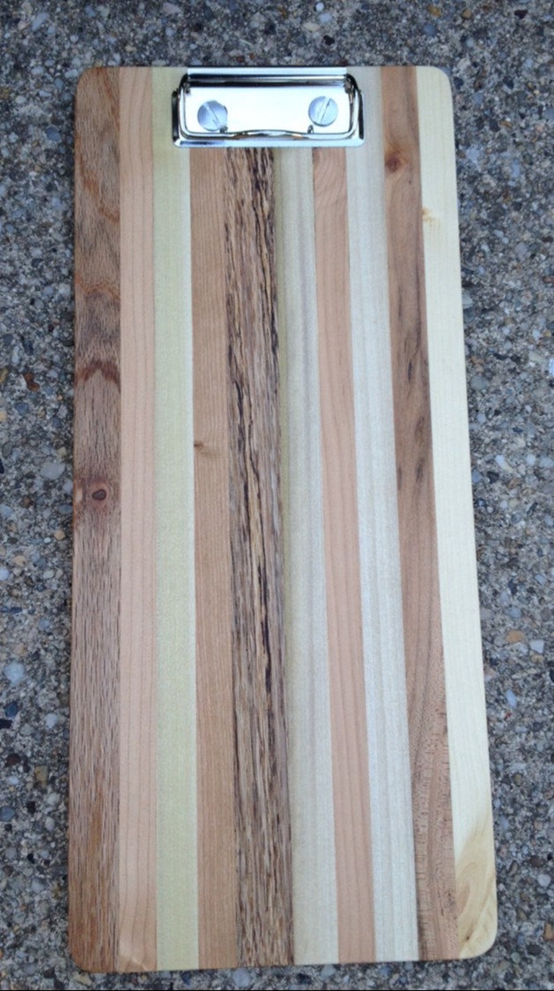 Menu/receipt holder 11x6 inch clipboard. custom sizes Etsy